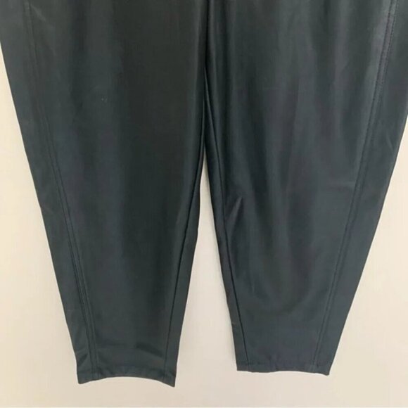 Zara Faux Leather High Waisted Pants Black M - Picture 15 of 15